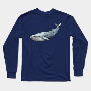 blue whale (Balaenoptera musculus) Long Sleeve T-Shirt